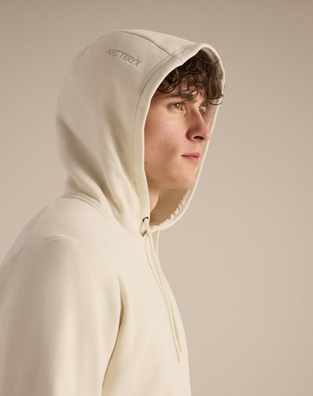 Arc'teryx Emblem Men's Fleece Hoody – Off White