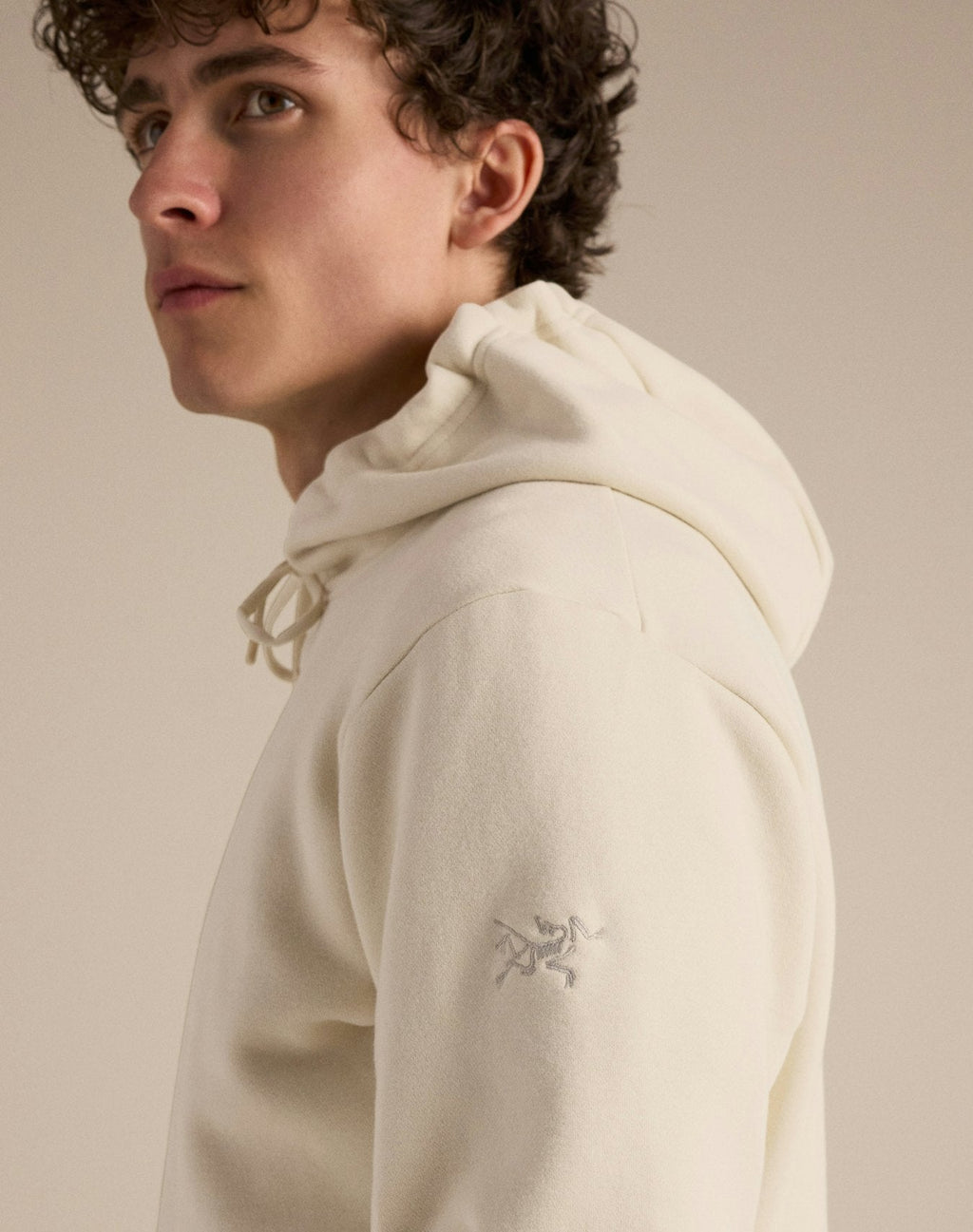 Arc'teryx Emblem Men's Fleece Hoody – Off White