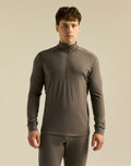 Arc'teryx Rho Men's Zip-Neck Top – Taupe