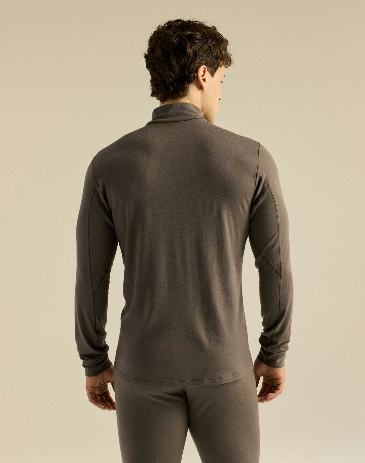 Arc'teryx Rho Men's Zip-Neck Top – Taupe