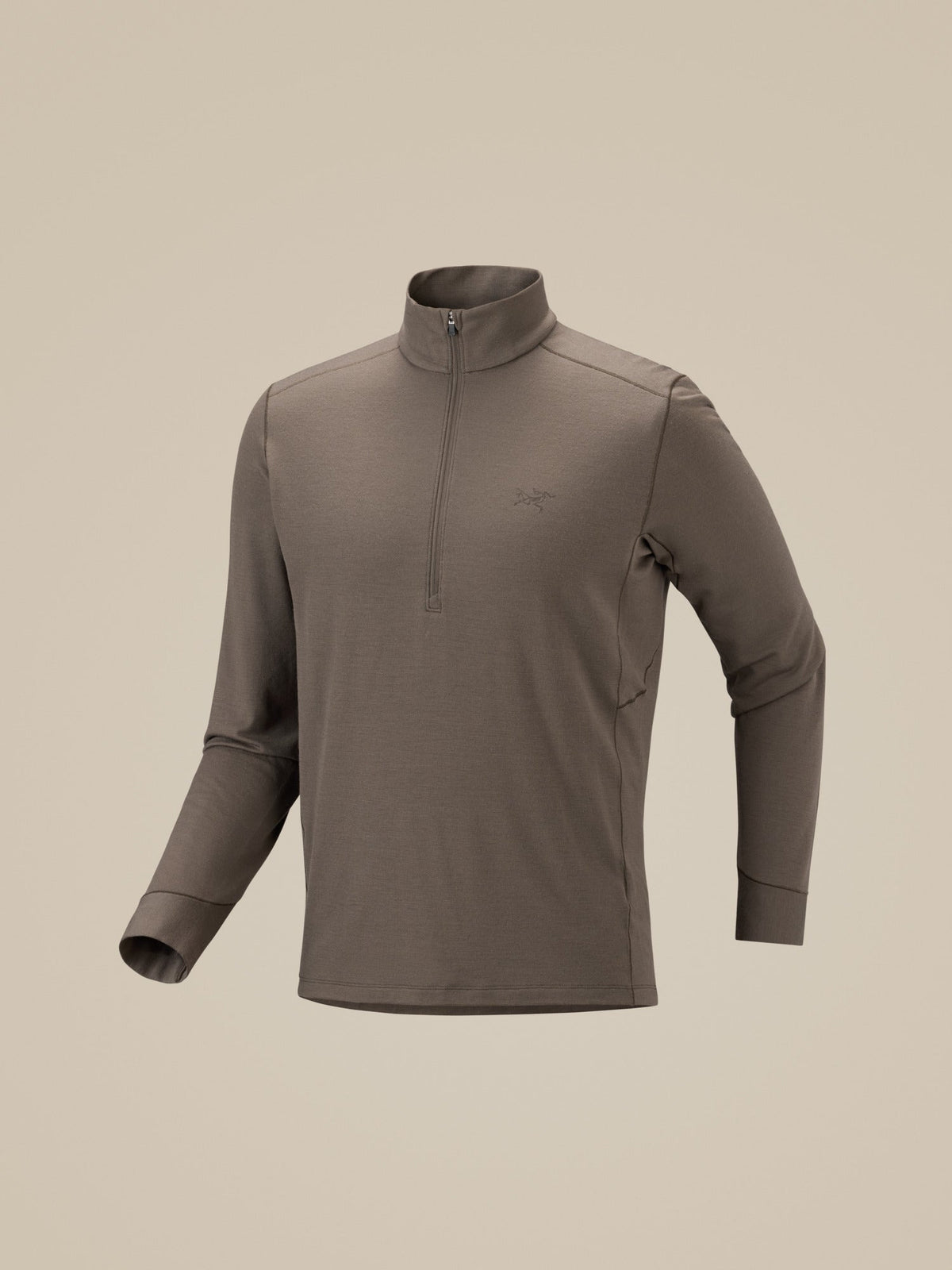 Arc'teryx Rho Men's Zip-Neck Top – Taupe
