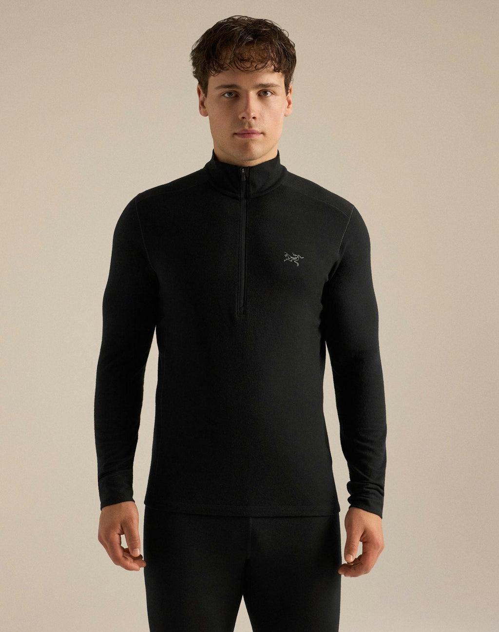Arc'teryx Rho Men's Zip-Neck Top – Black