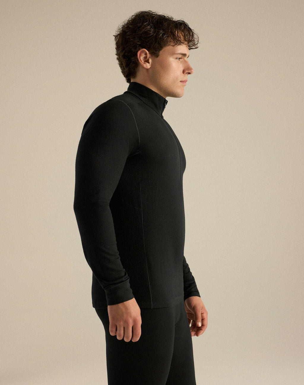 Arc'teryx Rho Men's Zip-Neck Top – Black