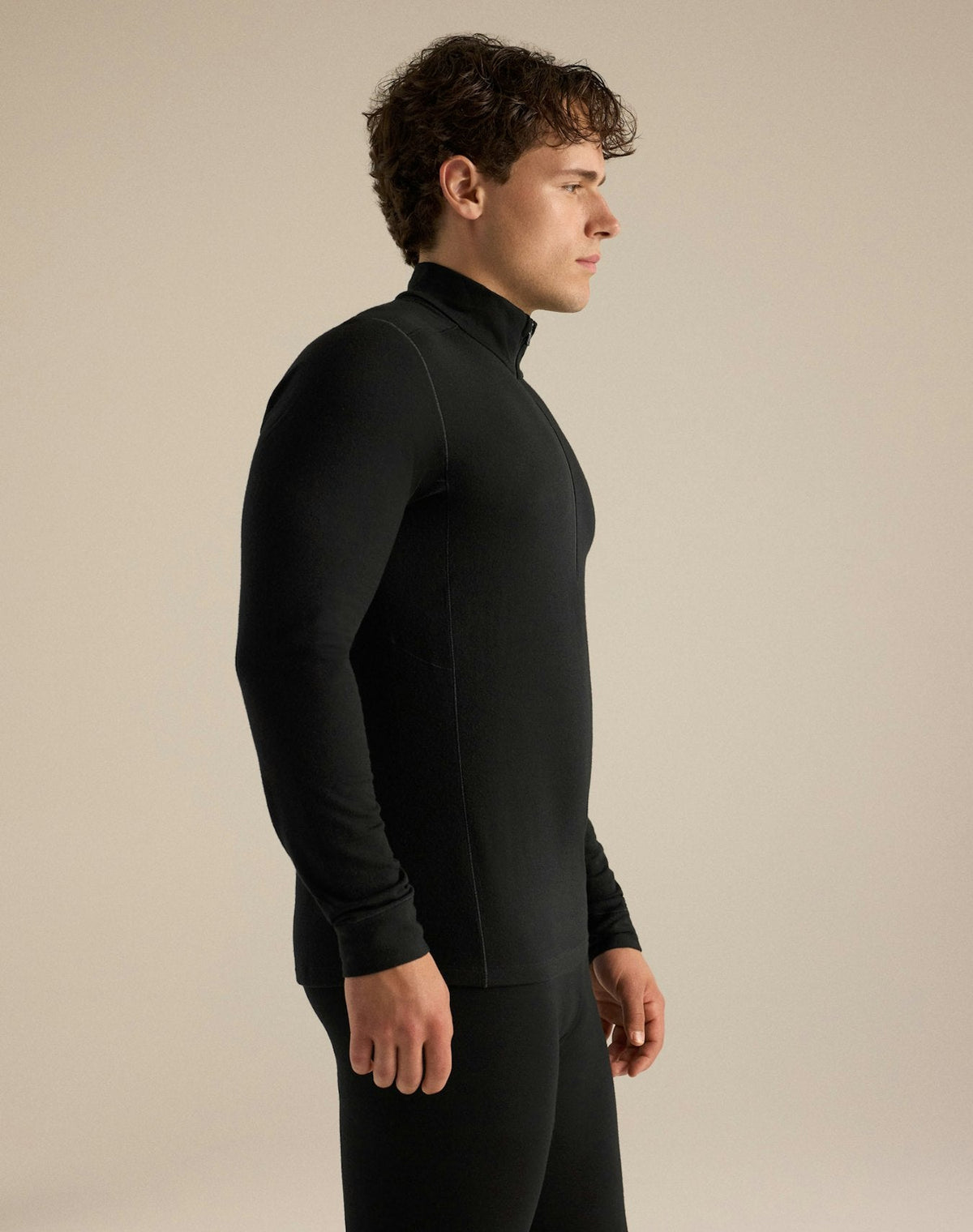 Arc'teryx Rho Men's Zip-Neck Top – Black