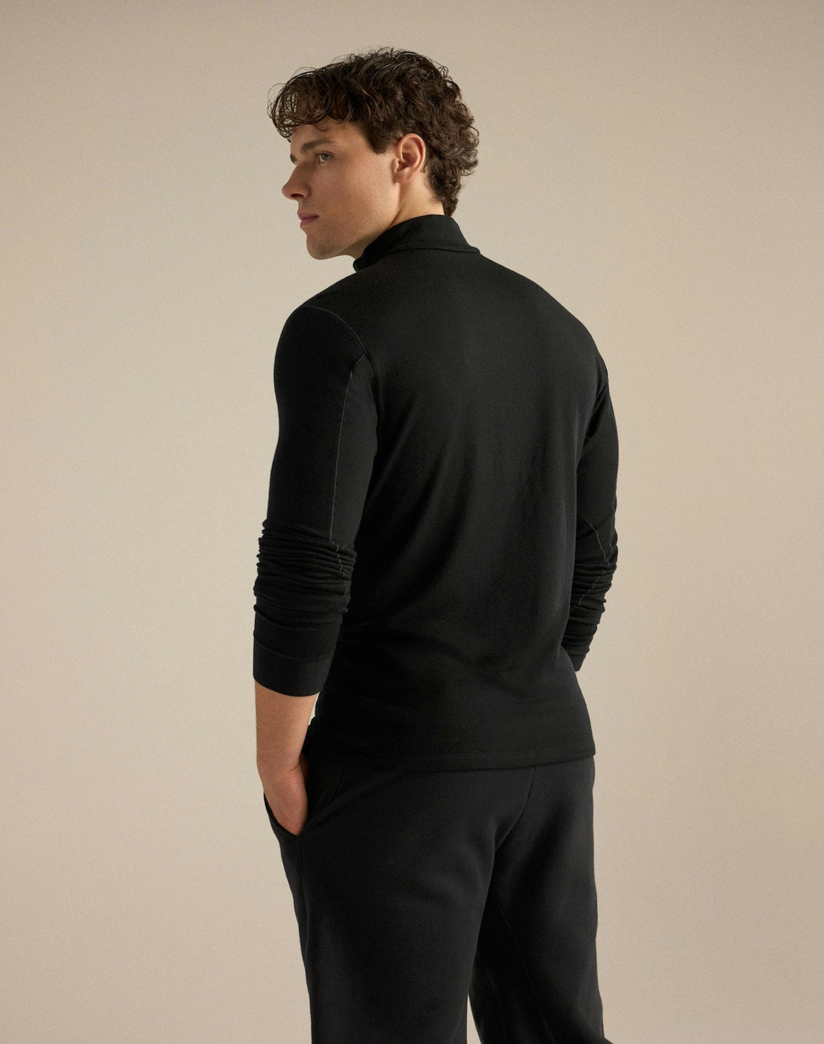 Arc'teryx Rho Men's Zip-Neck Top – Black