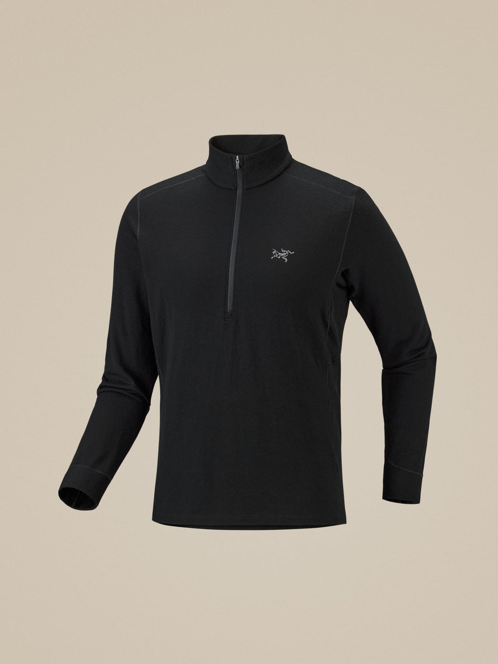 Arc'teryx Rho Men's Zip-Neck Top – Black