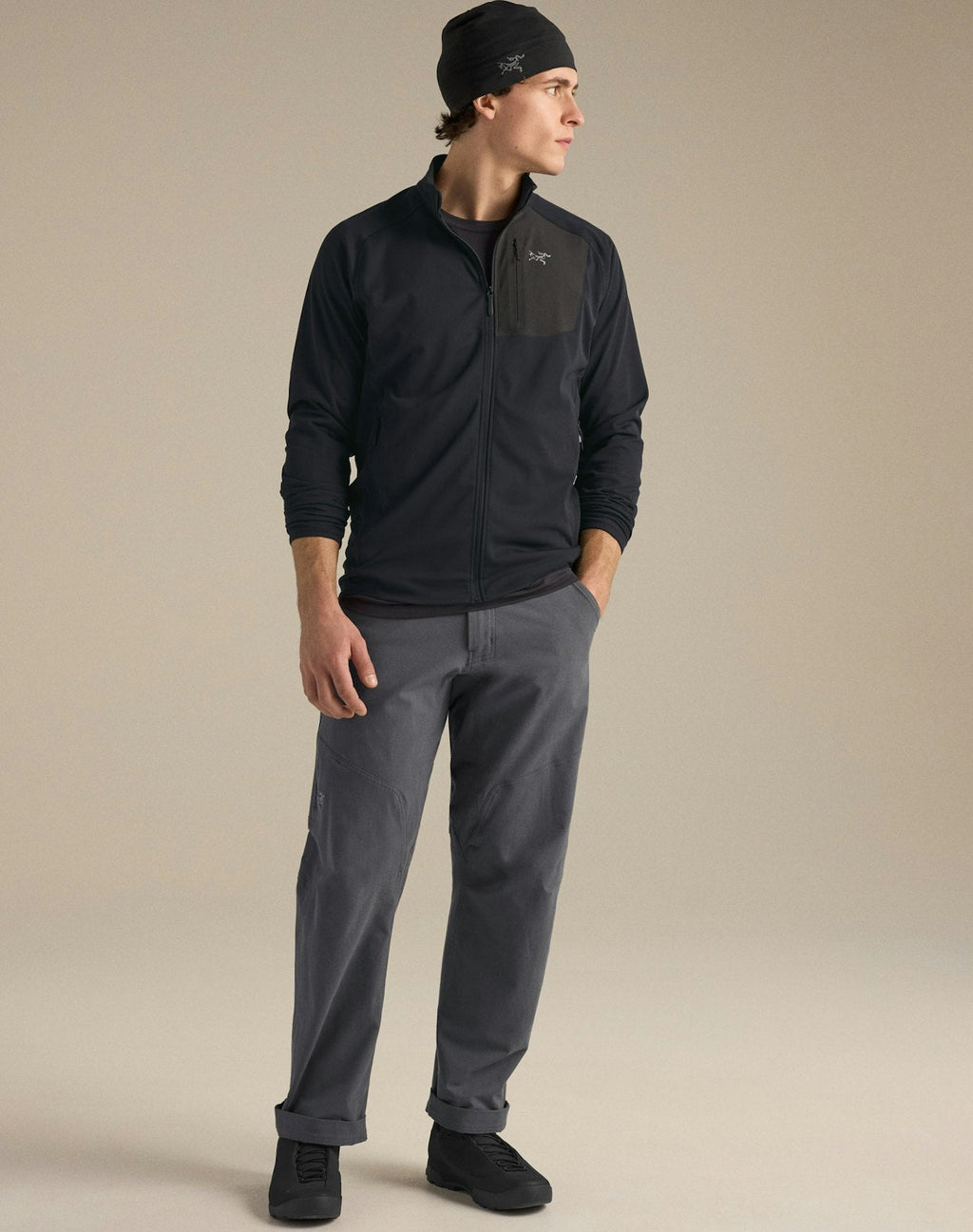 Arc'teryx Delta Men's Full-Zip Fleece Black Jacket