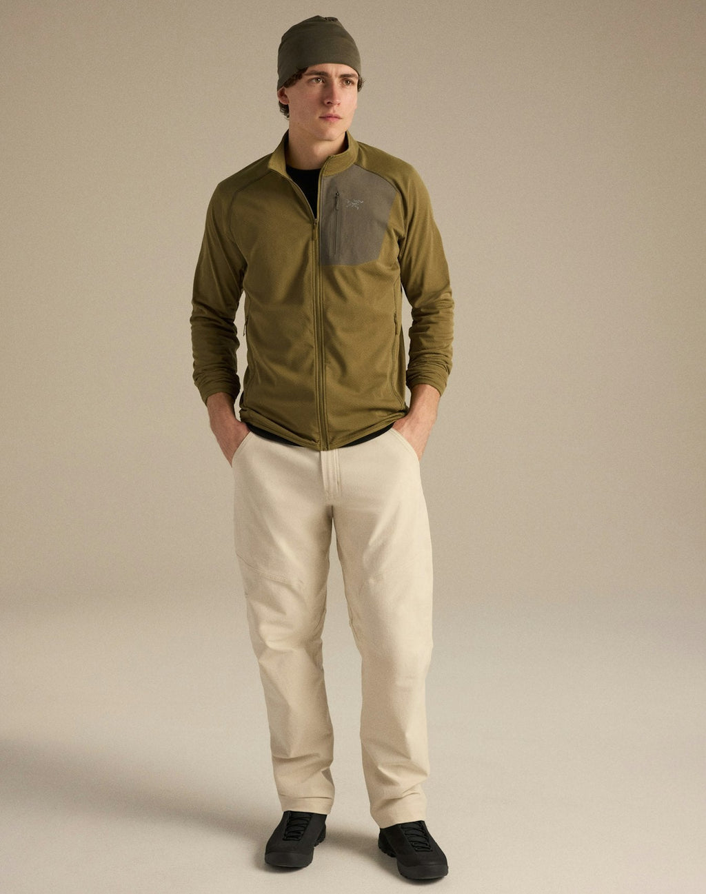 Arc'teryx Delta Men's Full-Zip Fleece Dark Olive Jacket