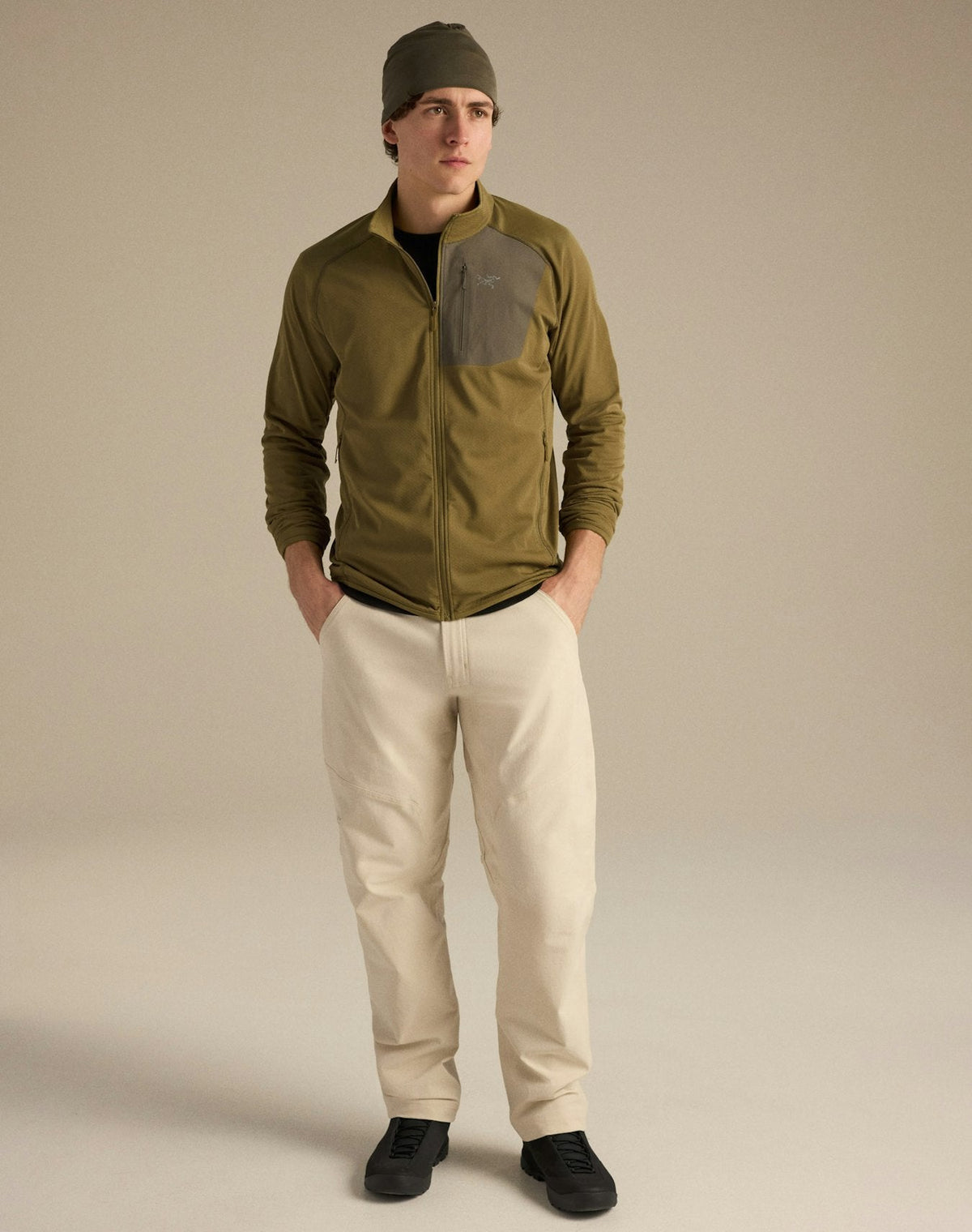 Arc'teryx Delta Men's Full-Zip Fleece Dark Olive Jacket