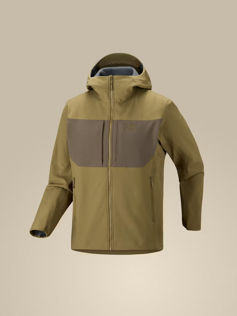 Arc'teryx Gamma MX Men's Hoody, Olive Color-Block Soft Shell