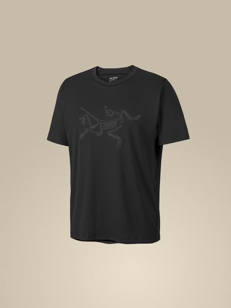 Arc'teryx Men's Big Bird Skeleton Short Sleeve Shirt | Black